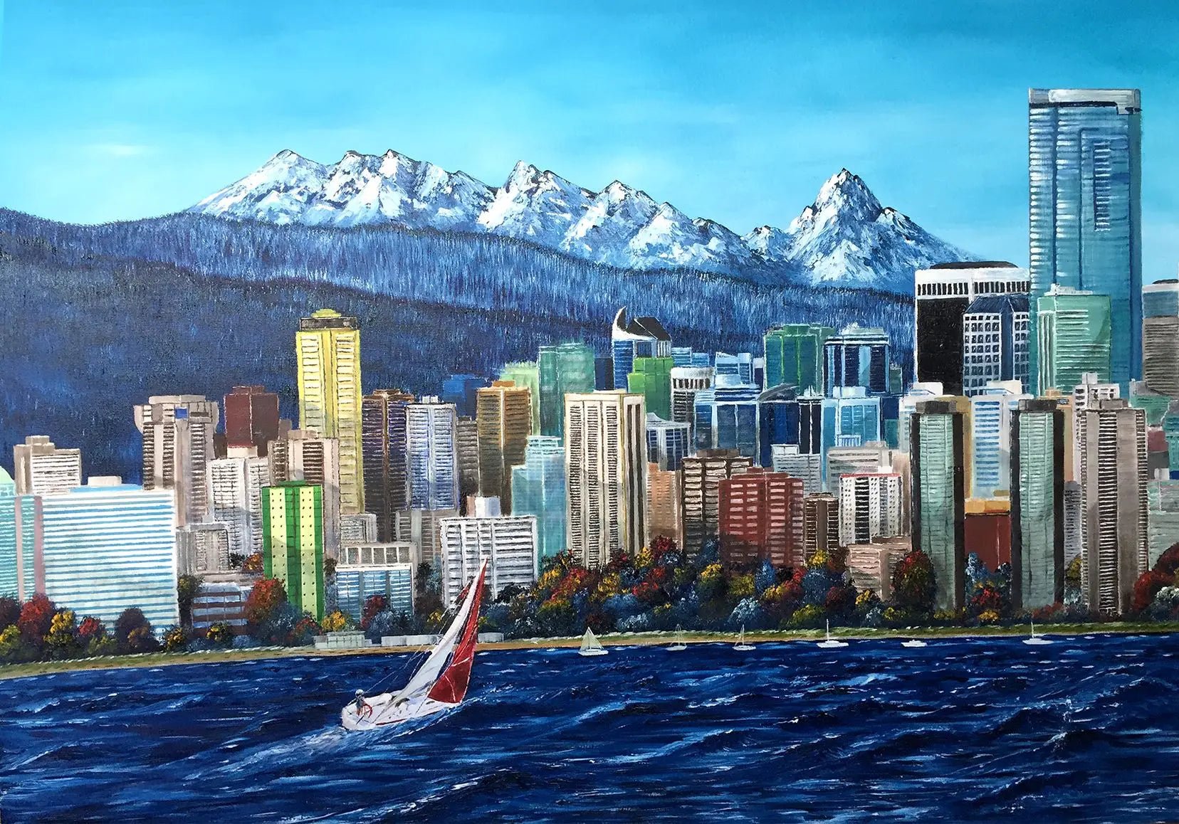 Vancouver Cityscape Paintings - Original Canadian Art & Prints | Graham Watts Art Store