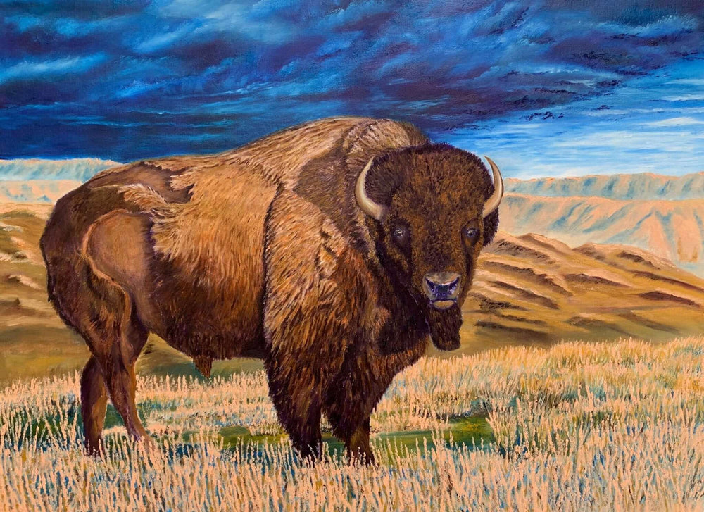 Big Joe, a commissioned Canadian wildlife painting by Graham Watts.