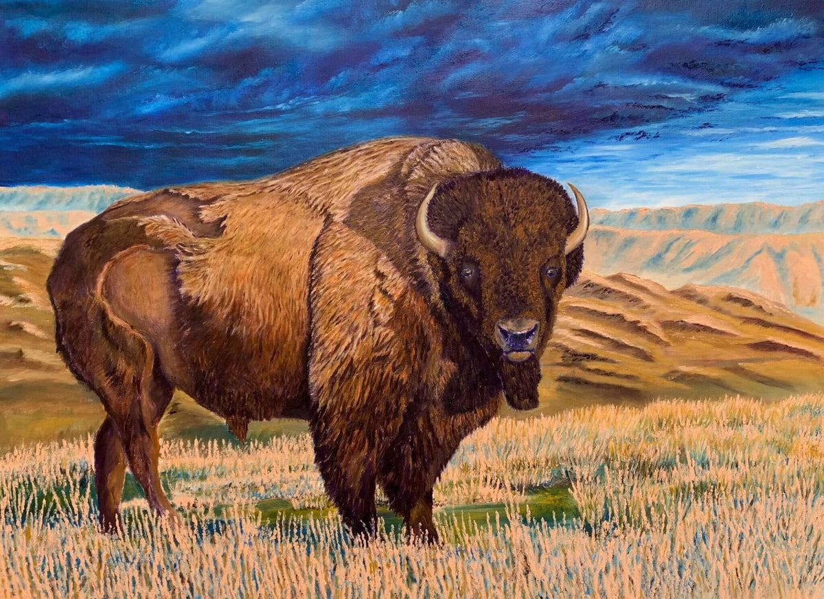 Past commission: Big Joe Wildlife Painting | 40 x 30 by Graham Watts.