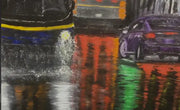 Reflections on Granville original oil painting with high-gloss resin finish by Graham Watts