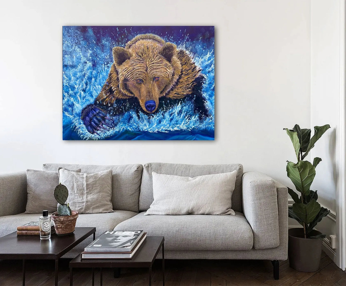 "Felix" Grizzly Bear - Limited Edition Print - The Art Shop | Artist Graham Watts