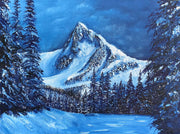 Fissile Peak in Whistler, British Columbia, original mountain landscape oil painting by Canadian artist Graham Watts