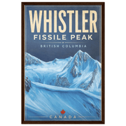 Fissile Peak Whistler BC framed mountain poster and wall art by Graham Watts