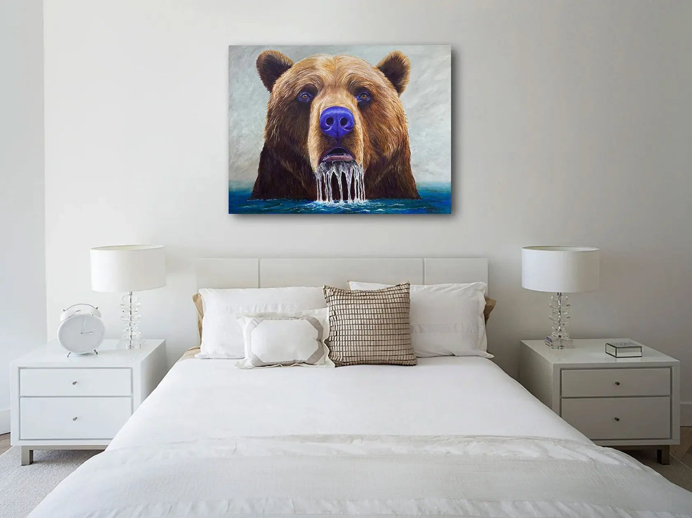 "GRIZZ" – Majestic Grizzly Bear Limited Edition Art Print - The Art Shop | Artist Graham Watts