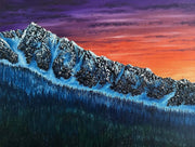 Mountain Art "Whistler Peak – Whistler BC" - Artist Graham Watts | Canadian Oil Painter in Vancouver, BC