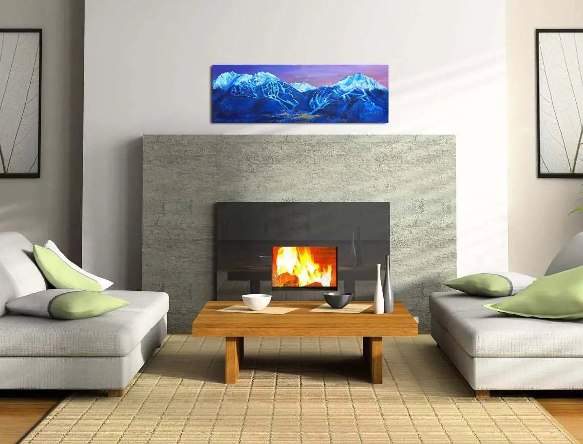 Mountain Landscape Art: home decor living room
