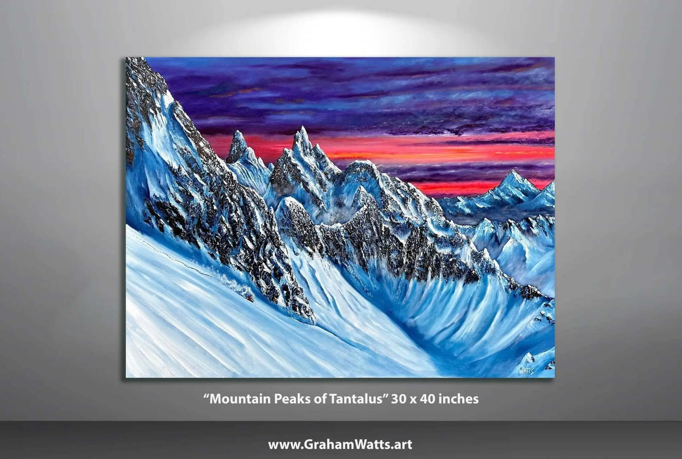 Mountain Landscape Painting “Tantalus Peaks” - Squamish, BC - own it today | Artist Graham Watts