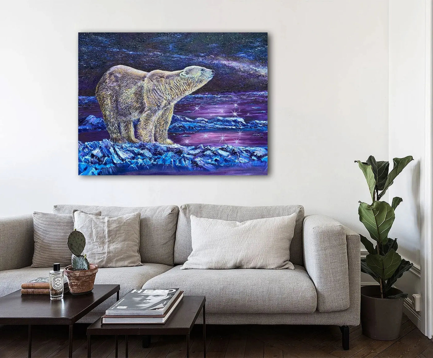 Framed prints wall art  "Polar Solitude" - living room art - The Art Shop | Artist Graham Watts