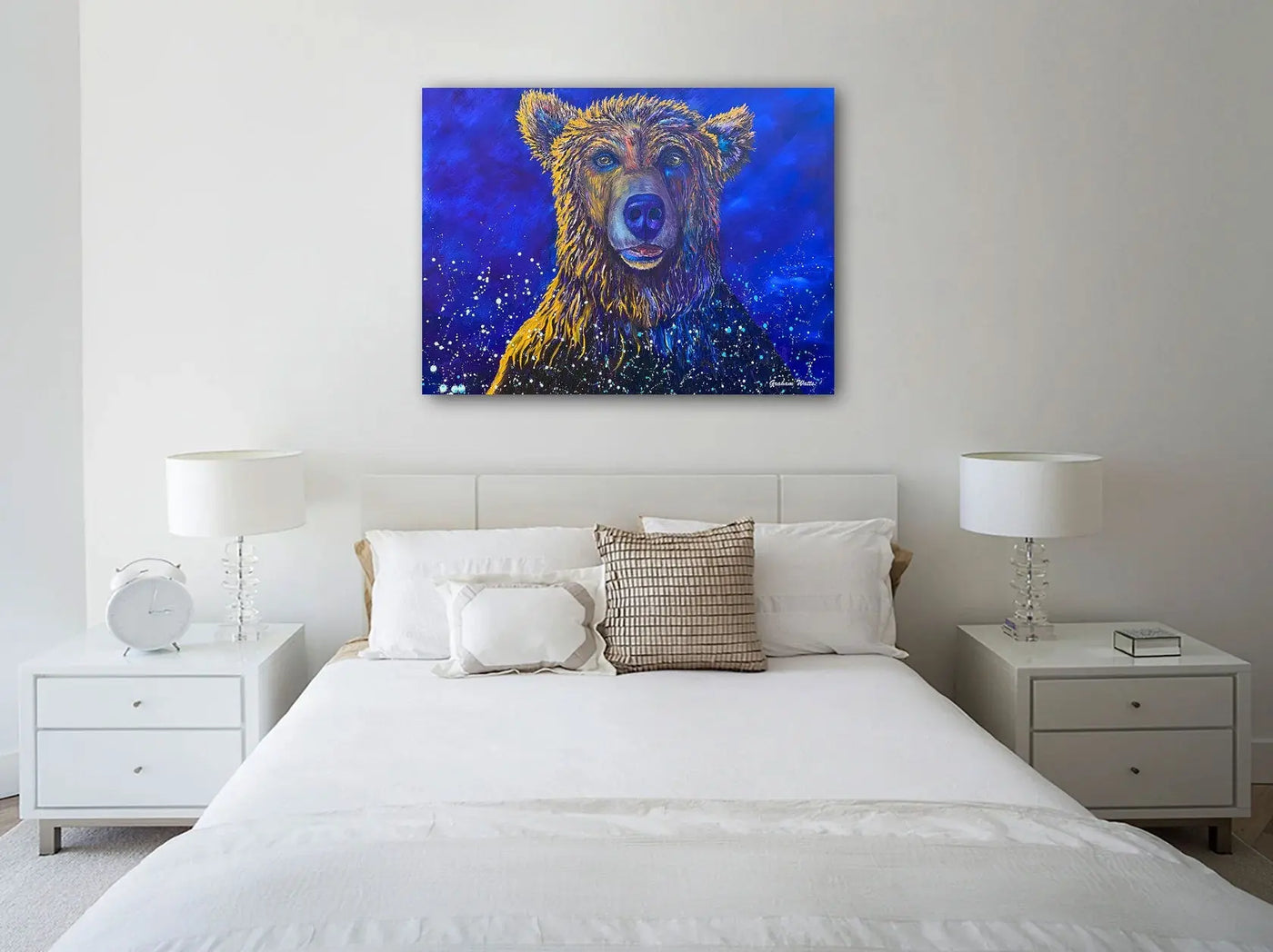 "Teddy" Whimsical Grizzly Bear - Limited Edition Print - The Art Shop | Artist Graham Watts