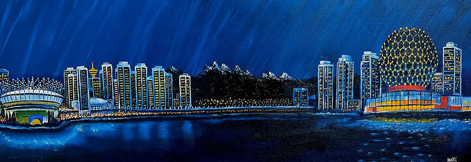 Vancouver Cityscapes "False Creek - Artist Graham Watts | Canadian Oil Painter in Vancouver, BC