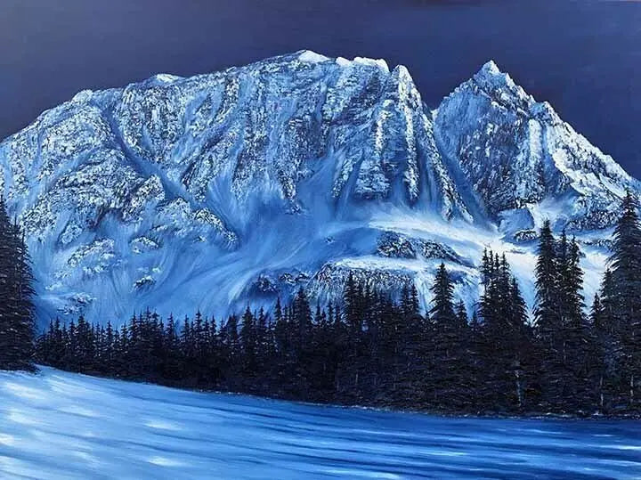 Whistler Blackcomb Art: "7th Heaven - Limited Edition Print - Artist Graham Watts | Canadian Oil Painter in Vancouver, BC