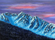 Whistler Bowl on Whistler Mountain, British Columbia, original mountain landscape oil painting by Graham Watts