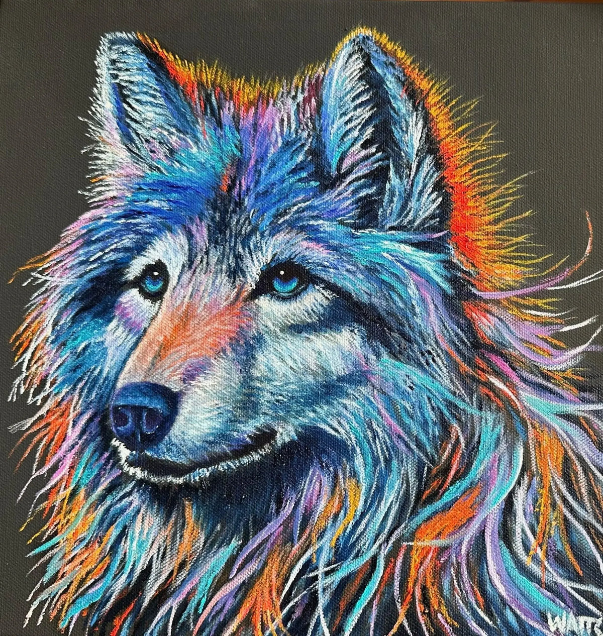 Wildlife Art "Spirit of the Wild" Wolf - Artist Graham Watts | Canadian Oil Painter in Vancouver, BC